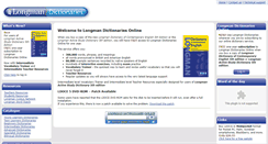 Desktop Screenshot of longmandictionariesonline.com